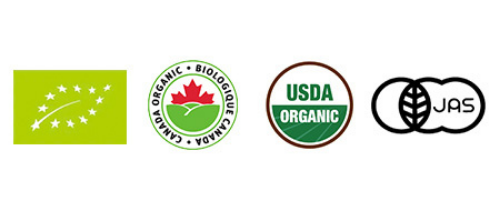 4つのオーガニック認証、合成添加物は一切不使用・<br />USDA認証オーガニック