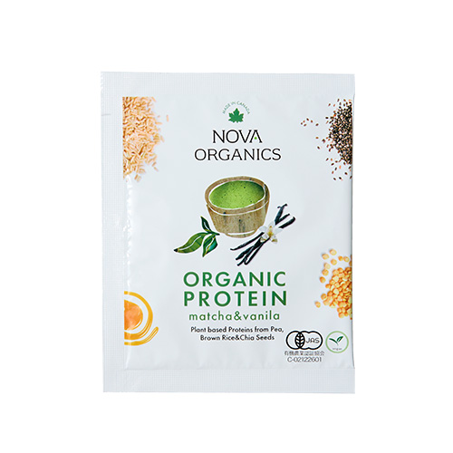 オーガニックプロテイン 抹茶＆バニラ 1回分 – ノバオーガニックス