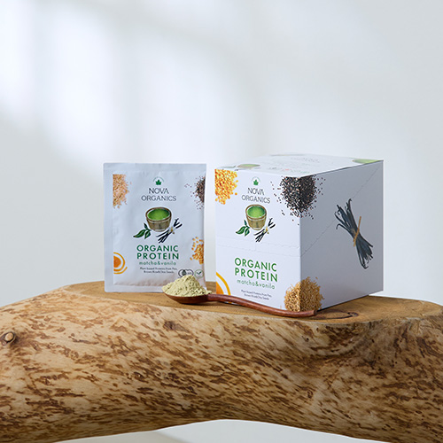 オーガニックプロテイン 抹茶＆バニラ 1回分 – ノバオーガニックス