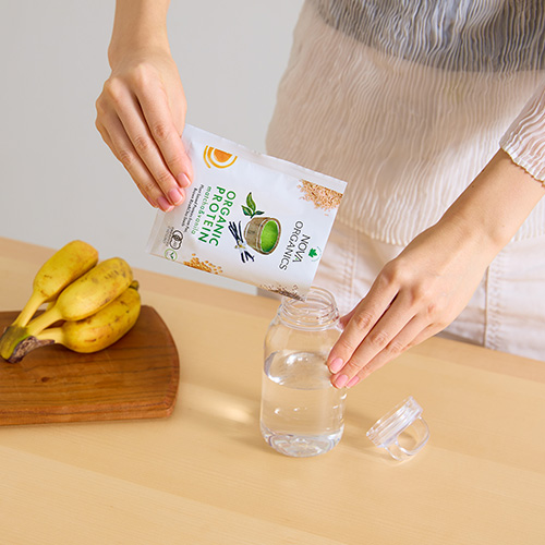 オーガニックプロテイン 抹茶＆バニラ 1回分 – ノバオーガニックス