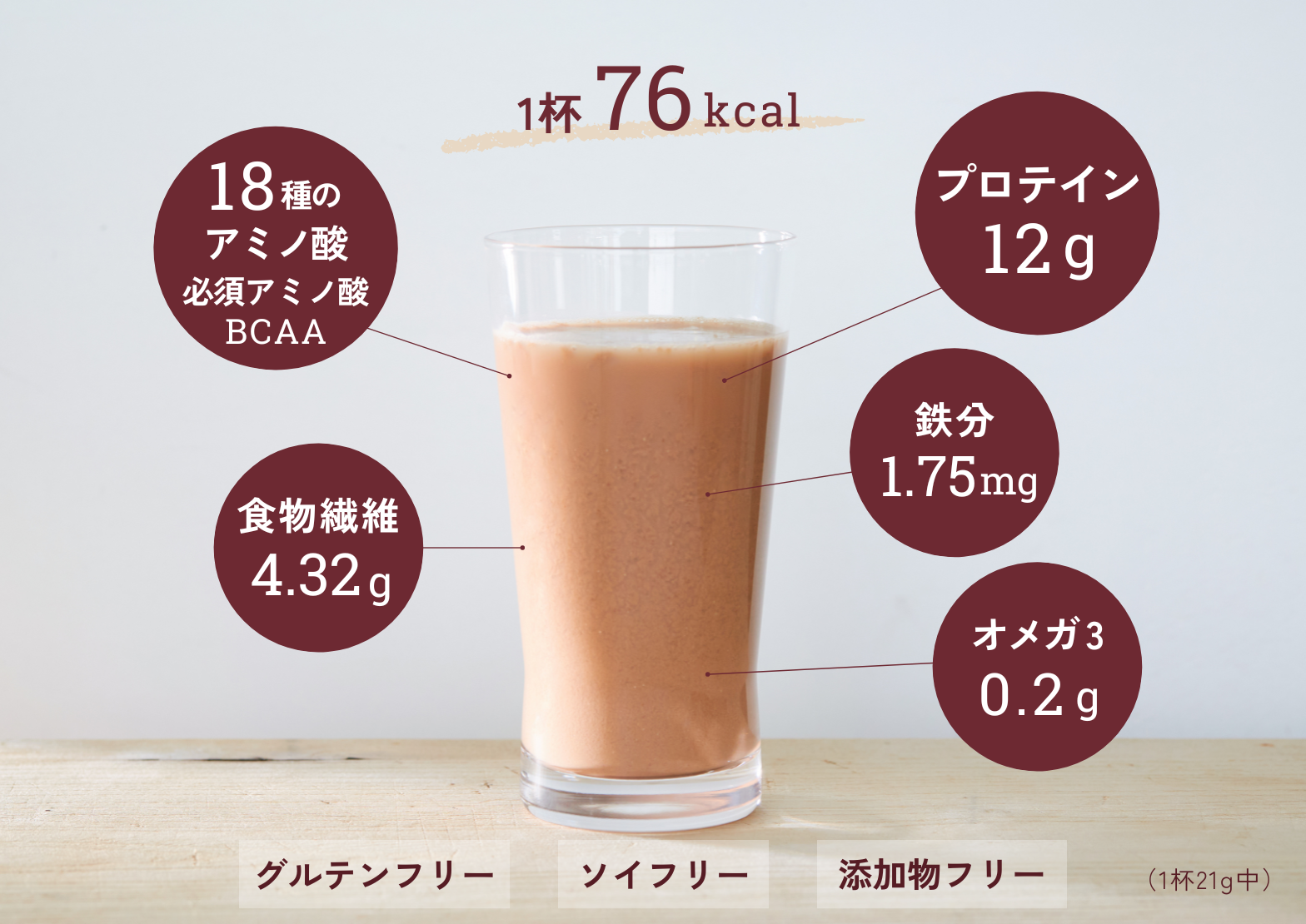 オーガニックプロテイン　カカオ＆メープル 1杯にたっぷりの栄養