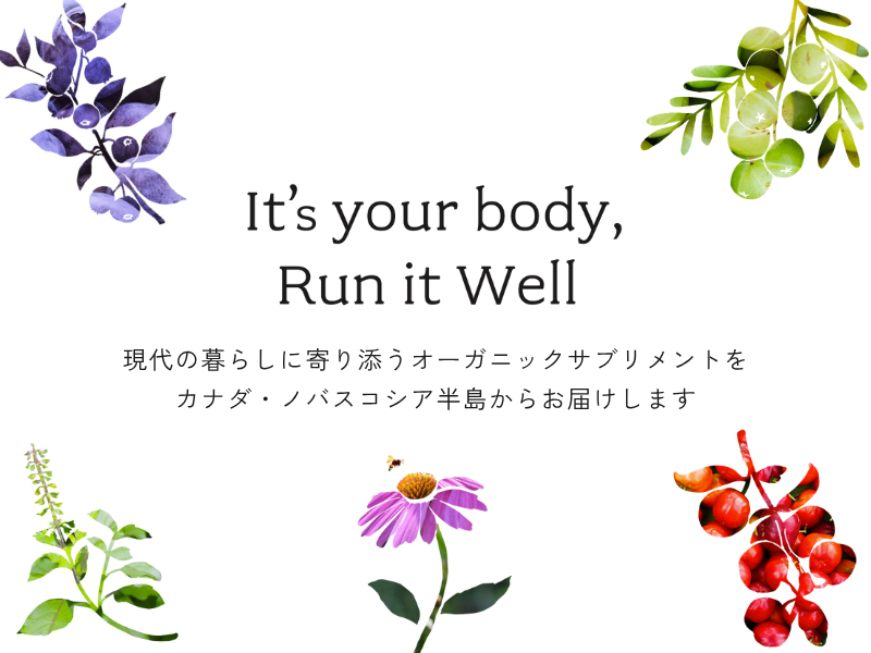 現代の暮らしに寄り添うオーガニックサブリメントをカナダ・ノバスコシア半島からお届けします。